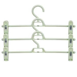 Kipit  broeken/rokken kledinghangers - set 8x stuks - groen - 32 cm -