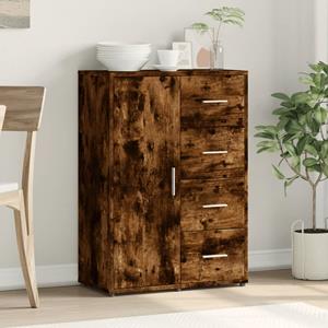 vidaXL Dressoir 60x31x84 cm bewerkt hout gerookt eikenkleurig
