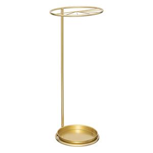 Atmosphera Paraplubak/parapluhouder - goud kleurig - metaal - D23 x H60 cm -