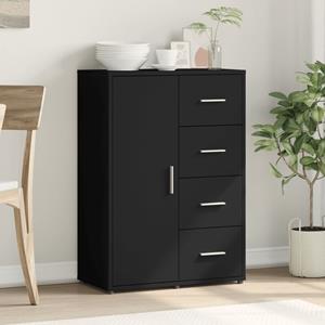 vidaXL Dressoir 60x31x84 cm bewerkt hout zwart