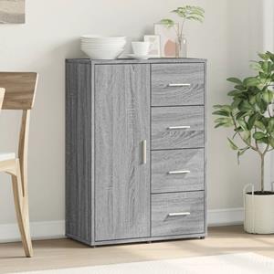 vidaXL Dressoir 60x31x84 cm bewerkt hout grijs sonoma eikenkleurig