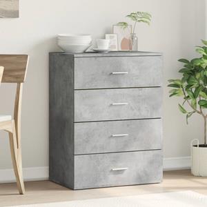 vidaXL Dressoir 60x39x80 cm bewerkt hout betongrijs