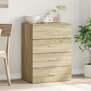 vidaXL Dressoir 60x39x80 cm bewerkt hout sonoma eikenkleurig