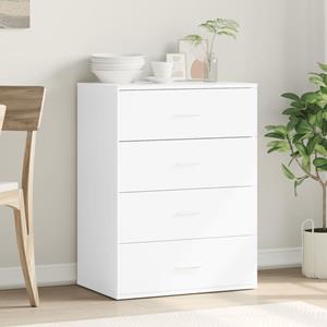vidaXL Dressoir 60x39x80 cm bewerkt hout wit