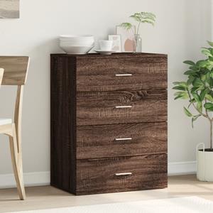 vidaXL Dressoir 60x39x80 cm bewerkt hout bruin eikenkleurig