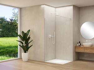 Van Rijn ST01 inloopdouche 60x200cm helder glas wit