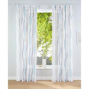 my home Gardine "Dimona", (2 St.), 2er-Set, Polyester, Wellen