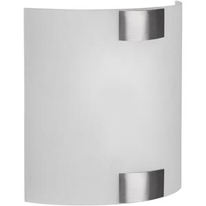 BES LED LED Wandlamp - Wandverlichting - Trion Arup - E27 Fitting - 1-lichts - Vierkant - Nikkel Mat - Metaal