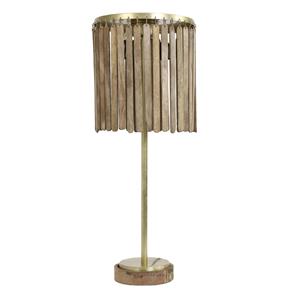 Countrylifestyle Tafellamp Gularo Hout dk bruin