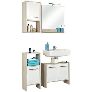 Saphir Badmeubelset Quickset 350 4-teilig, mit Waschbeckenunterschrank und LED-Spiegel (set, 4 stuks)