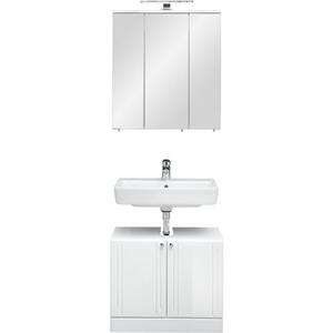 Saphir Badmeubelset Quickset 955 2-teilig, Waschbeckenunterschrank und LED-Spiegelschrank (set, 2 stuks)