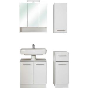 Saphir Badmeubelset Quickset 953 4-teilig, Waschbeckenunterschrank und LED-Spiegelschrank (set, 4 stuks)