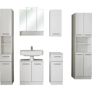 Saphir Badmeubelset Quickset 953 6-teilig, Waschbeckenunterschrank und LED-Spiegelschrank (set, 6 stuks)