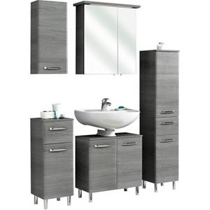 Saphir Badmeubelset Quickset 328 5-teilig, mit Waschbeckenunterschrank, LED-Spiegelschrank (set, 5 stuks)