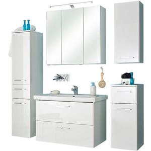 Saphir Badmeubelset Quickset 316 5-teilig, inkl. Keramik-Waschtisch und LED-Spiegelschrank (set, 5 stuks)