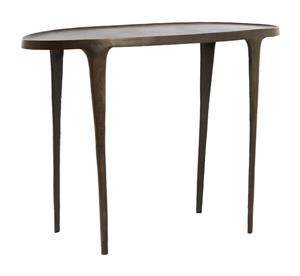 Light & Living Sidetable Arica 110cm - Donkerbruin