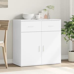 vidaXL Dressoir 79x38x80 cm bewerkt hout wit