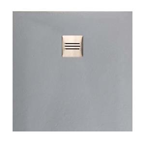 Boss & Wessing Composiet Douchebak Square 90x90 cm Grijs - Pizarra