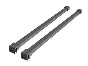 Mueller Slimline set van 2 stabilisatiestangen 120cm gun metal