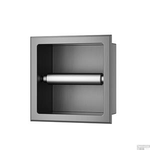 Sanifun Dorri toiletrolhouder zonder klep inbouw gunmetal