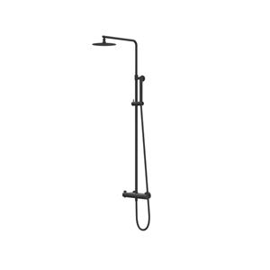 IVY Pact Regendoucheset 1 opbouw, 20cm slim hoofddouche, 3-standen handdouche Mat zwart PED