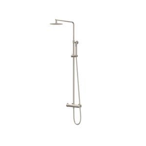 IVY Pact Regendoucheset 1 opbouw, 25cm slim hoofddouche, 3-standen handdouche Geborsteld nickel PVD