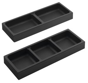 Sapho Lindo set van 2 organizers 11x32cm antraciet