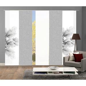 HOME WOHNIDEEN Schiebegardine "KESSI 5er SET", (5 St.), Schiebevorhang Digidruck 5er Set KESSI