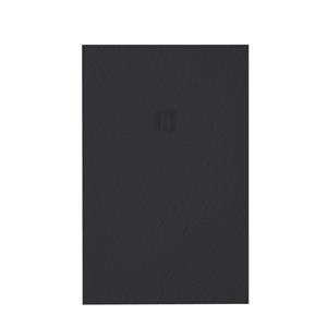 ZEZA Grade douchevloer - 90x120cm - antislip - antibacterieel - mineraalmarmer - rechthoek - mat zwart 400000000000019834