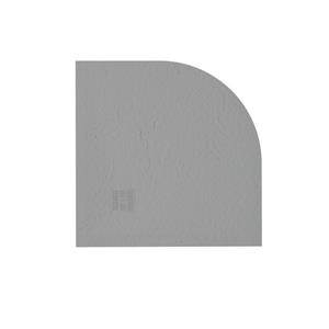 ZEZA Grade douchevloer - 100x100cm - antislip - antibacterieel - mineraalmarmer - kwartrond - mat cemento (grijs) 400000000000009446