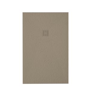 ZEZA Grade douchevloer - 180x100cm - antislip - antibacterieel - mineraalmarmer - rechthoek - mat cream (creme) 400000000000019512