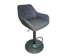Giga Living Barkruk Nolan Square Donkergrijs/Zwart - 