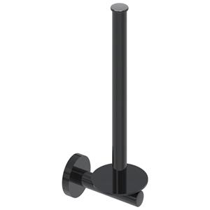 Reserverolhouder IVY Wandmodel Voor 2 Rollen Zwart Chroom PVD