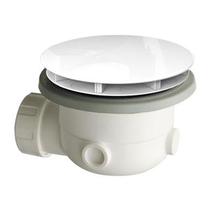Xenz luxe douchebakafvoer 90mm wit glans