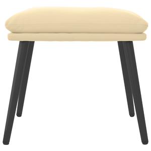 vidaXL Voetenbank 45x29,5x35 cm fluweel crèmewit