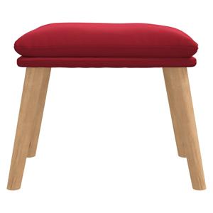 vidaXL Voetenbank 45x29,5x35 cm fluweel wijnrood