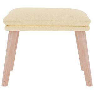 vidaXL Voetenbank 45x29,5x35 cm stof crèmekleurig