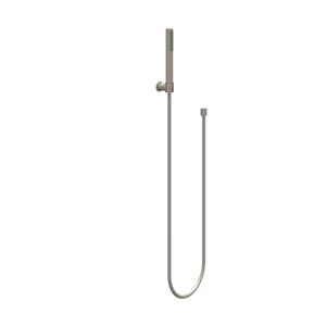IVY Handdoucheset - 150cm doucheslang - wandhouder - Staafhanddouche - Geborsteld nickel PVD 6901123