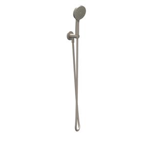 IVY Handdoucheset - 150cm doucheslang - wandhouder met uitlaat - 3 standen handdouche - Geborsteld nickel PVD 6901143