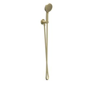 IVY Handdoucheset - 150cm doucheslang - wandhouder met uitlaat - 3 standen handdouche - Geborsteld mat goud PVD 6901144
