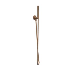 IVY Handdoucheset - 150cm doucheslang - wandhouder met uitlaat - Staafhanddouche - Geborsteld mat koper PVD 6901155