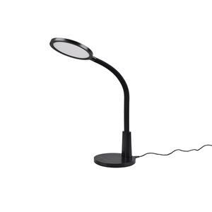 BES LED LED Bureaulamp - Trion Laly - 8.4W - Natuurlijk Wit 4000K - Timer - Aanraakschakelaar - Zwart - Kunststof