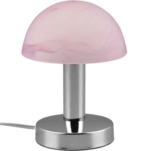 BES LED LED Tafellamp - Trion Nini - E14 Fitting - 1 lichtpunt - Chroom - Metaal - Geborsteld Aluminium Glas