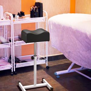 costway Pedicure Kruk Beensteun in Hoogte Verstelbaar van 45 cm-65 cm Voetensteun Voetenbank voor Nagelverzorging in Salons/Spa