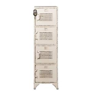 Rootsmann Lockerkast Wit | Locker Met Slot En 4 Deuren