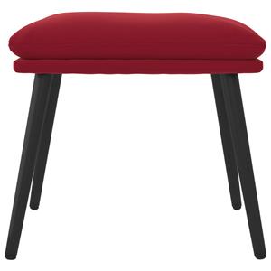 vidaXL Voetenbank 45x29,5x35 cm fluweel wijnrood