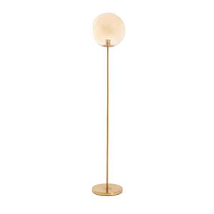 Vloerlamp Medina - Glas Amber+goud