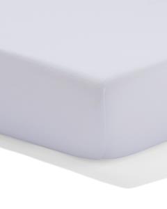 HEMA Topper hoeslaken 160x200cm hotel katoen percal wit (wit)