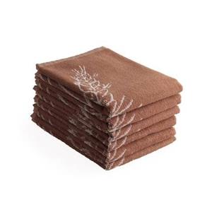 DoubleDry Luxe keukendoeken - 6 stuks - 50x50 - molen - bruin