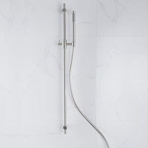 Fortifura Calvi glijstangset met staafhanddouche, gladde doucheslang Geborsteld RVS PVD (RVS) SW767489/SW496812/SW728177